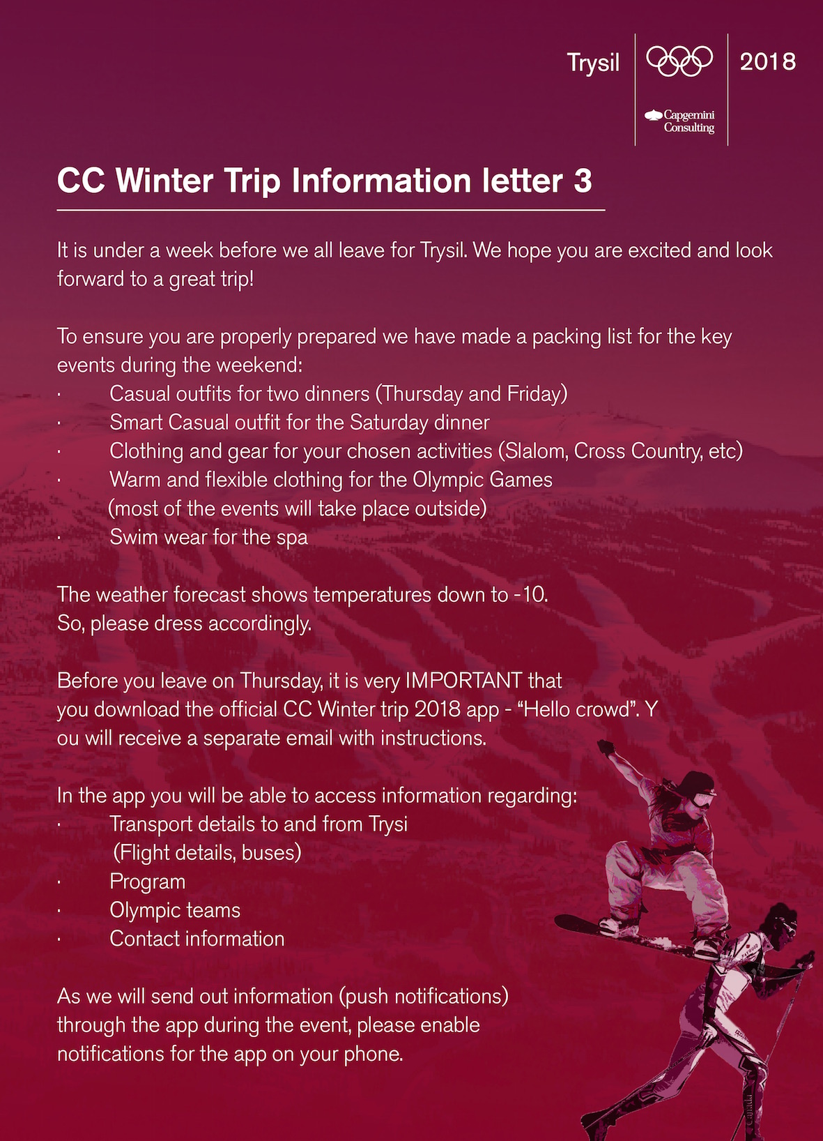 CC Winter Trip Information letter 3