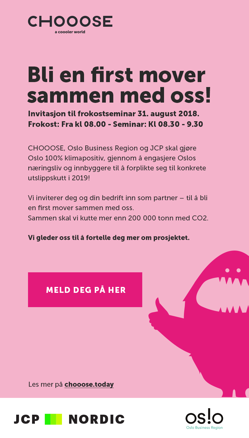 Invitasjon til frokostseminar 31. august