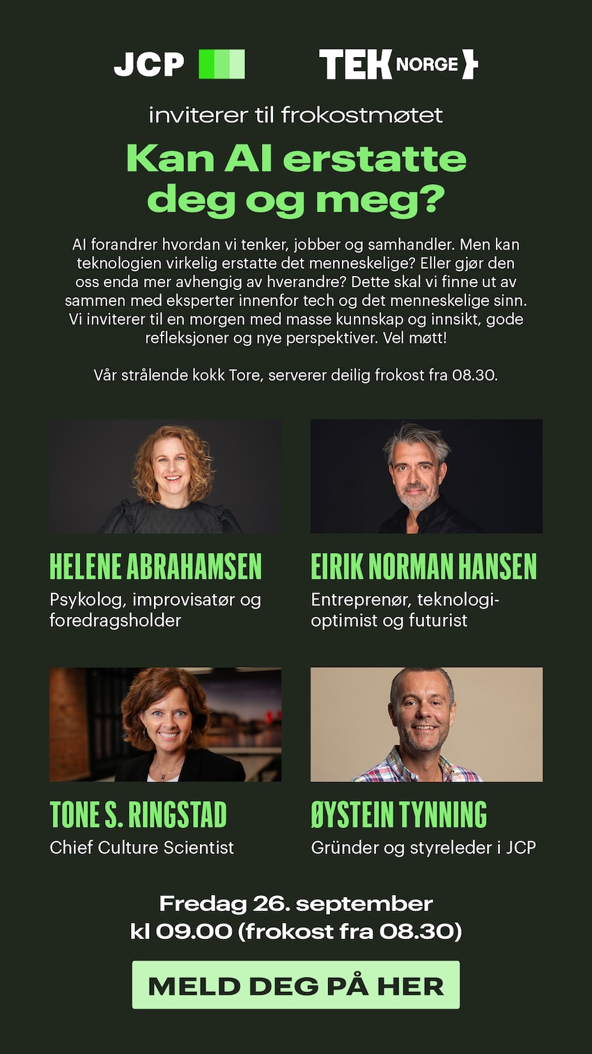 Kan AI erstatte deg og meg? 