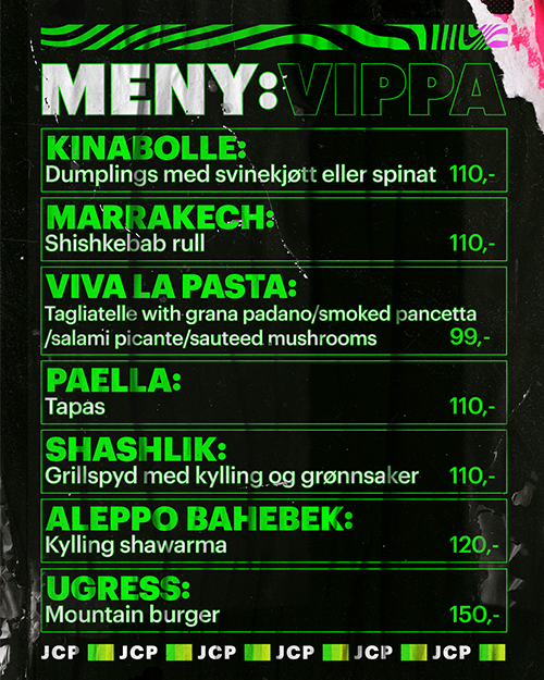 Vippa - Meny