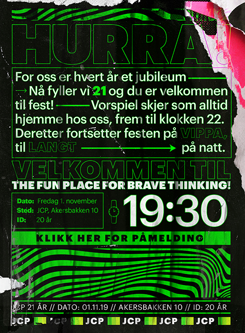 JCP Jubileum 21år
