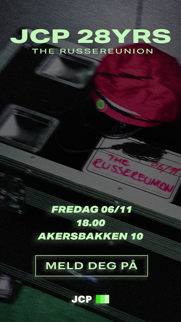 Invitasjon til JCP 28YRS Kl.18:00