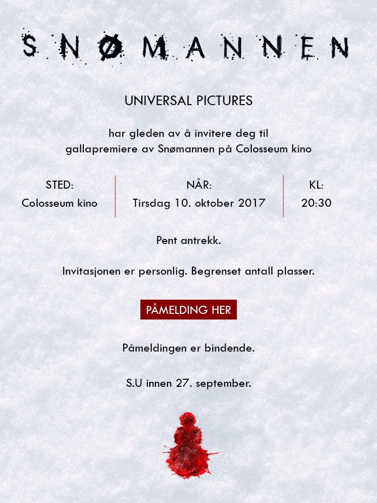 Invitasjon til Snømannen Colosseum 