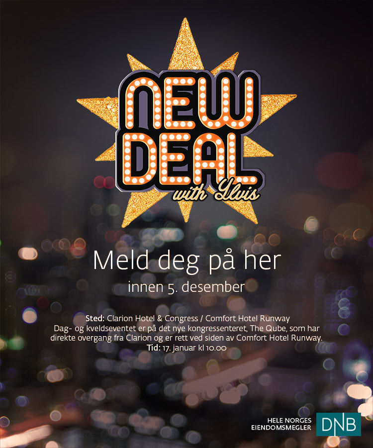 New deal with Ylvis. Sted: Clarion Hotel & Congress / Comfort Hotel Runway
Dag- og kveldseventet er på det nye kongressenteret, The Qube, som har direkte overgang fra Clarion og er rett ved siden av Comfort Hotel Runway.
Tid: 17. januar kl 10.00. Meld deg på her innen 5. desember 
