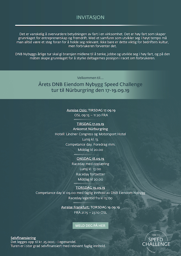 Årets DNB Eiendom Nybygg Speed Challenge