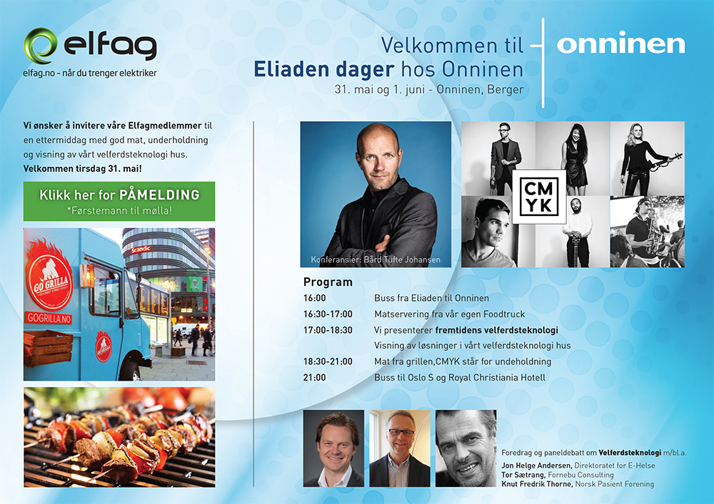 Velkommen til Eliaden dager hos Onninen 31. mai og 1. juni - Onninen, Berger