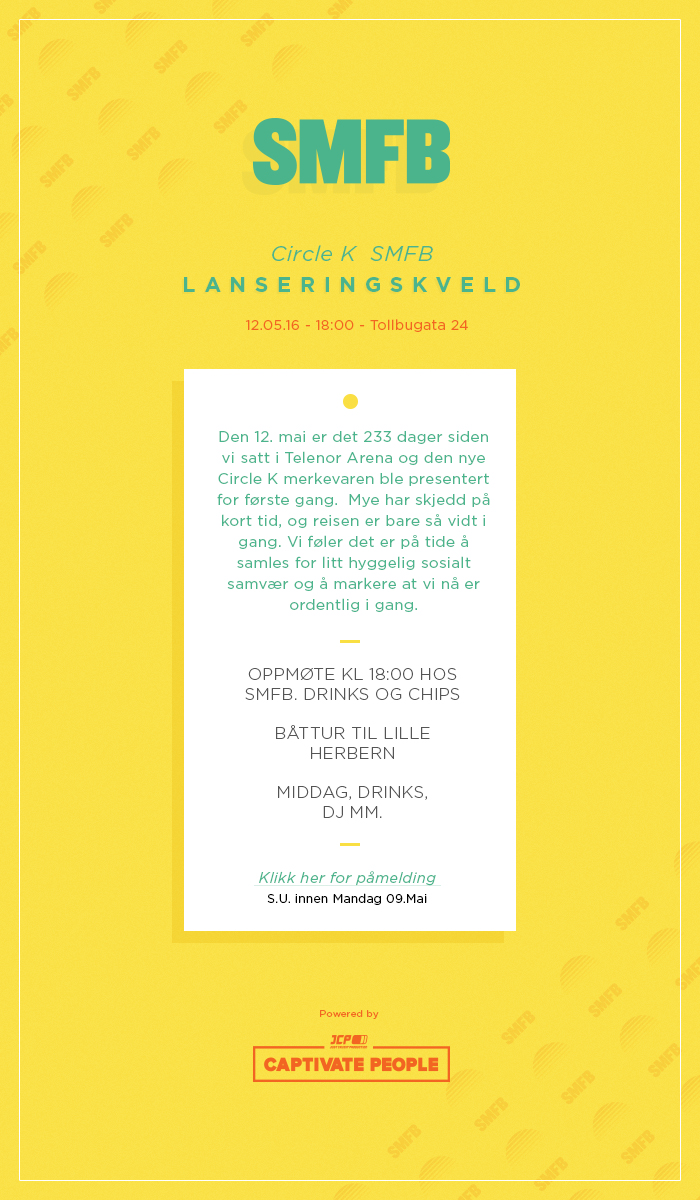 Lanseringskveld Circle K og SMFB