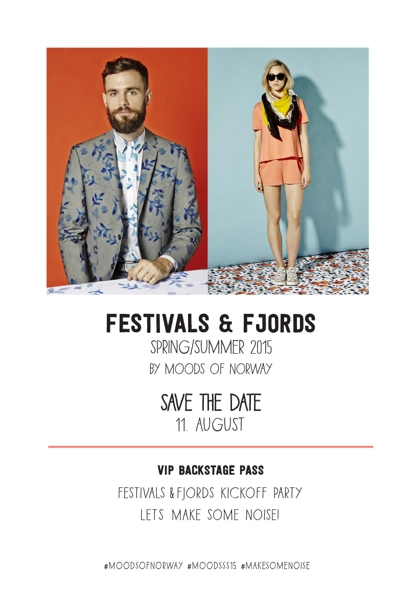 FESTIVAL & FJORDS SPRING/SUMMER 2015 BY MOODS OF NORWAY SAVE THE DATE