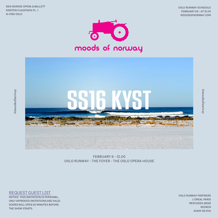 Moods of Norway SS16 Kyst invitation