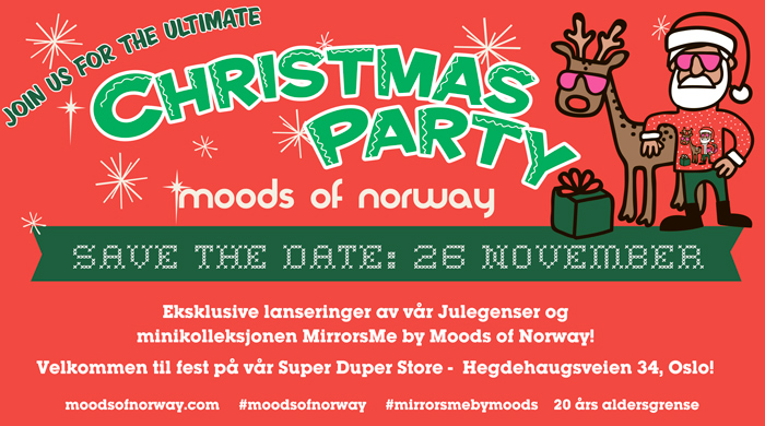 Moods Of Norway Christmas Party. Save the date: 26 November