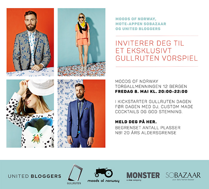 MOODS OF NORWAY TORGALLMENNINGEN 12 Bergen Fredag 8. Mai Kl. 20:00-22:00