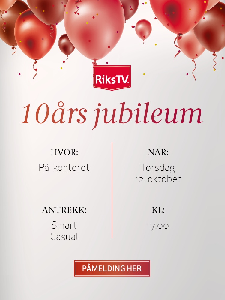 Invitasjon til 10års Jubileum