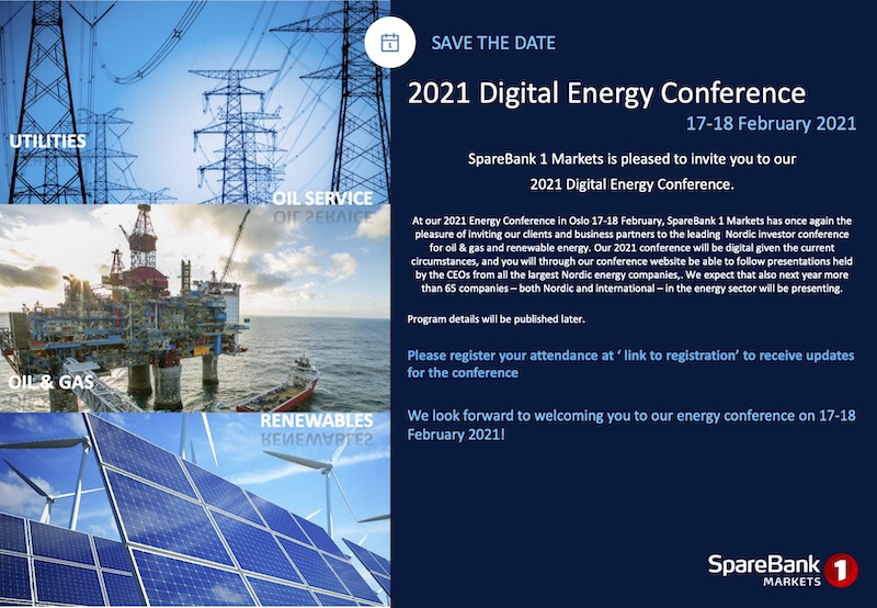 2021 Digital Energy Conference - Save the date